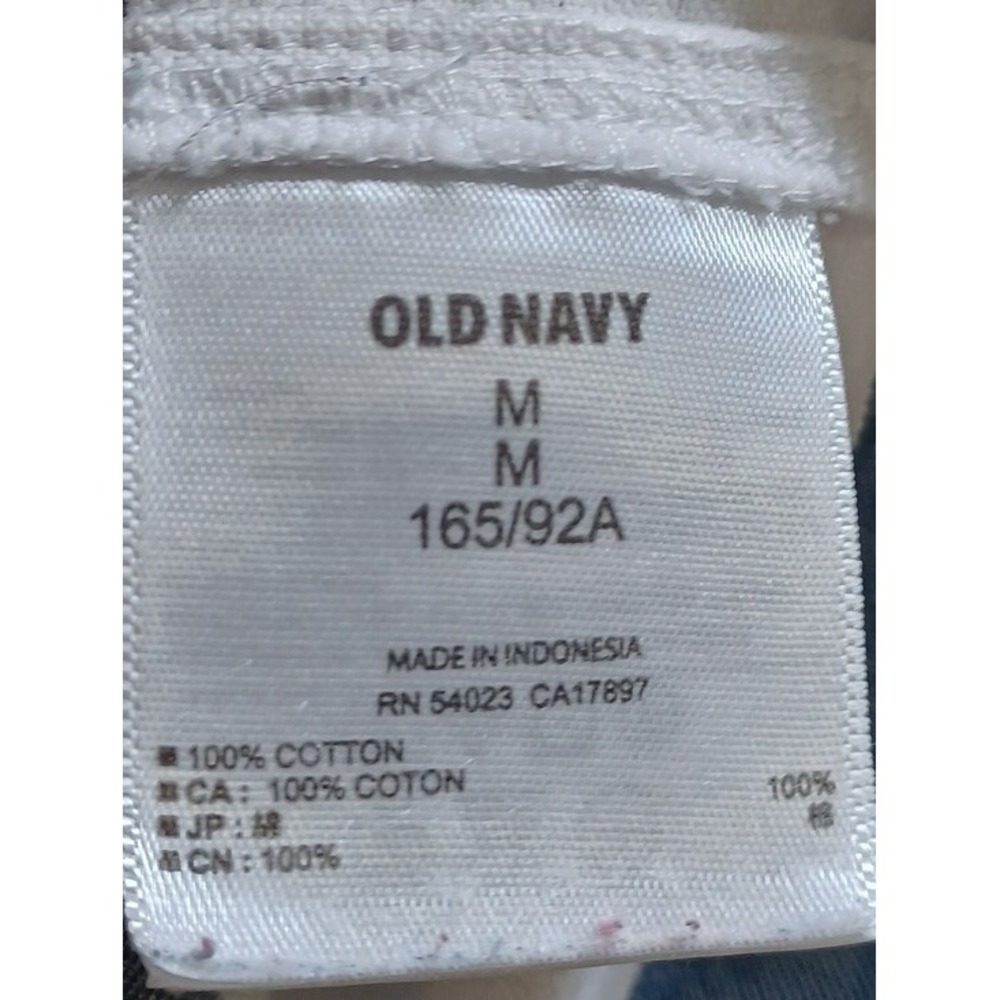 Old Navy Shirt Dress Women M Blue White Striped Sleeveless Cotton Nautical Beach - Picture 5 of 8